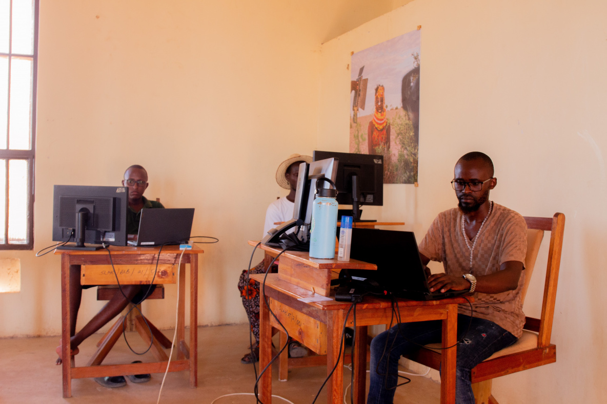 Digital Lions colleagues working in Kenya