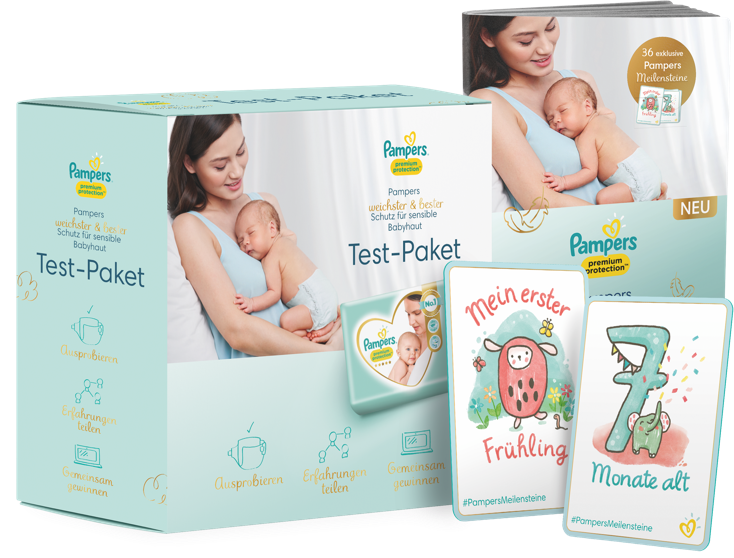 Package with illustration from Pampers