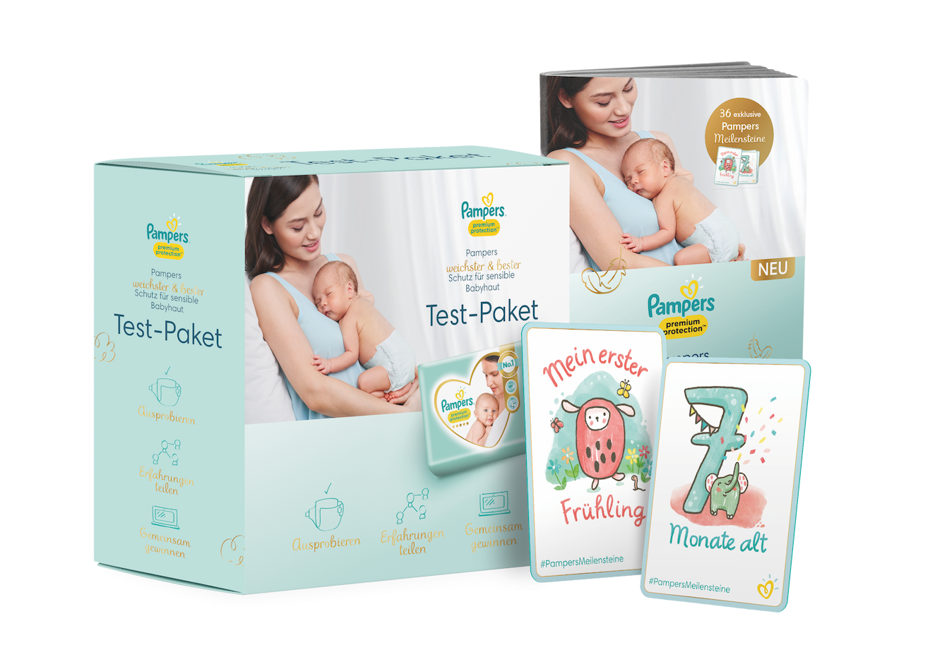 Package with illustration from Pampers 