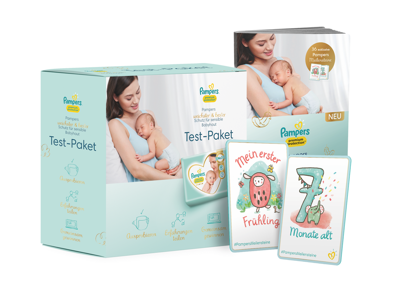 Package with illustration from Pampers