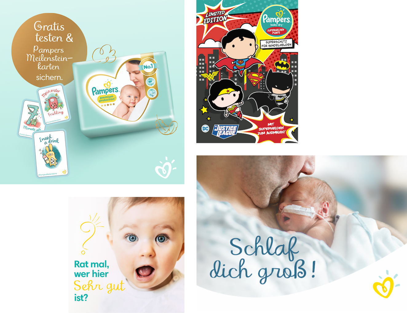 Advertising and mobile screen for Pampers