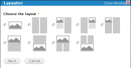 The Layouter module helps create templates within content to facilitate columns or other layouts.