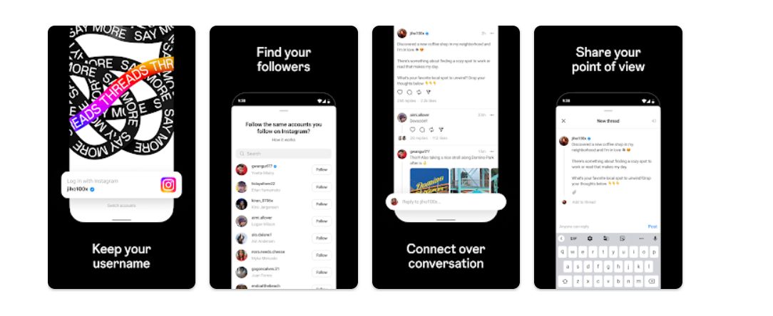 app store threads app page
