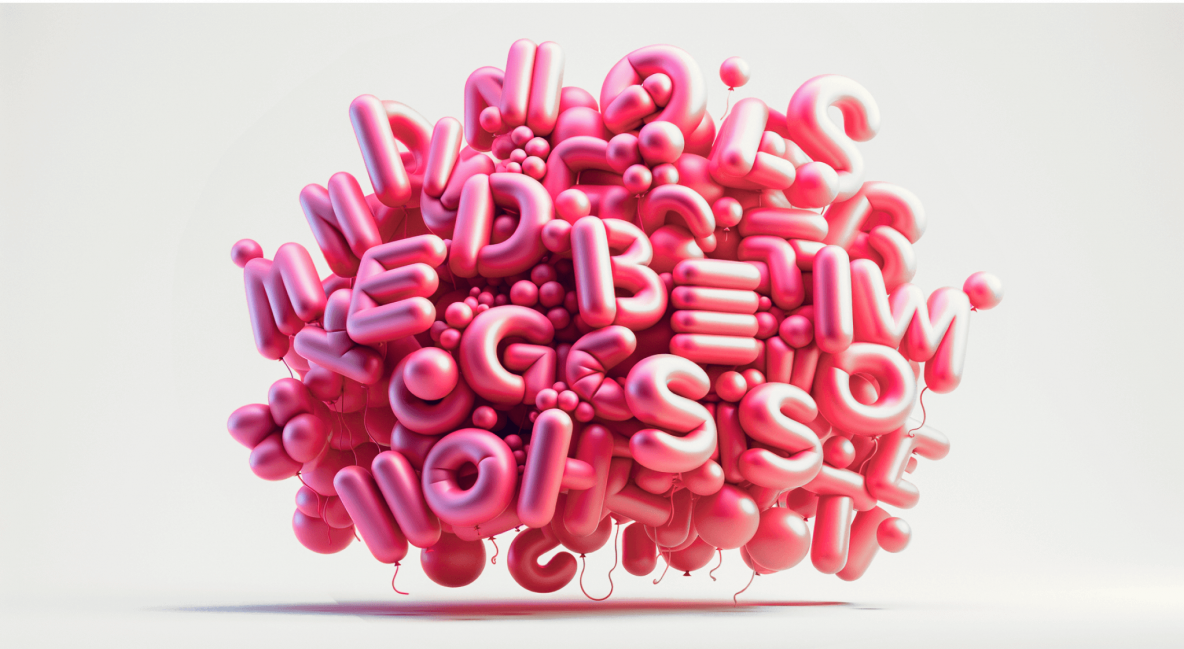 bubbly letters