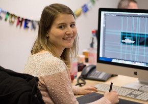 Kerstin talks about her internship at Cocomores creative department