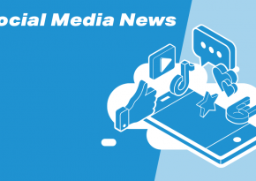 social media news with icons of social media