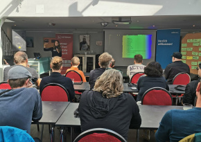 Attendants of DrupalCamp Ruhr 2025 during a talk